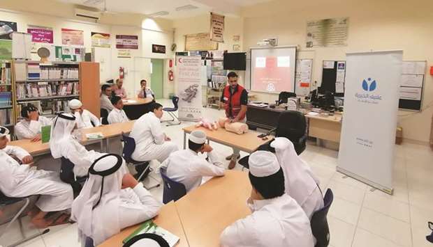 QRCS, Afif Charity hold workshops for students