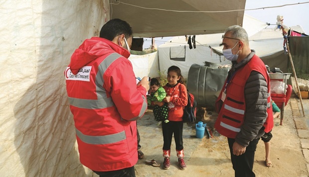QRCS, in co-operation with WHO and Unicef, supervises new polio vaccination in northern Syria