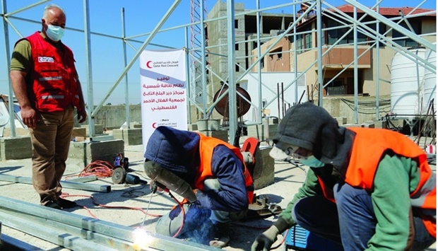 QRCS provides Gaza health centre with solar power