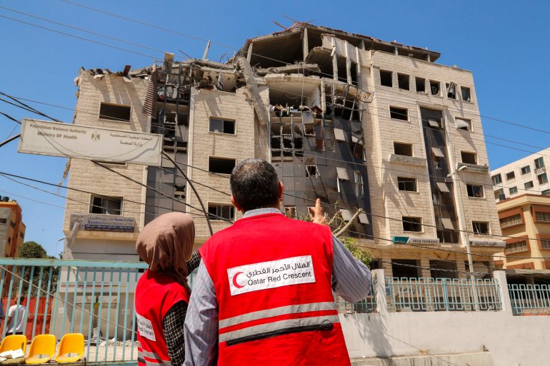 QRCS receives messages of support and solidarity after bombing of headquarters in Gaza