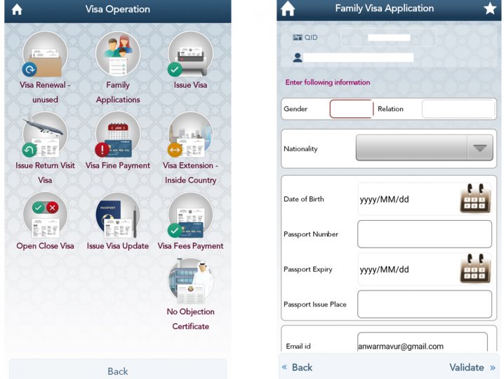 Residents can now apply for family visit visas electronically through Metrash2 or MOI website