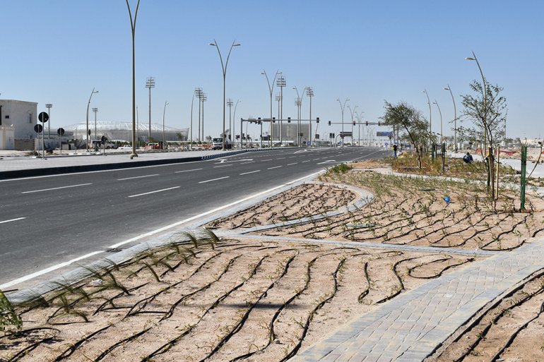 Road development works for Al Rayyan and Al Bayt Stadiums complete
