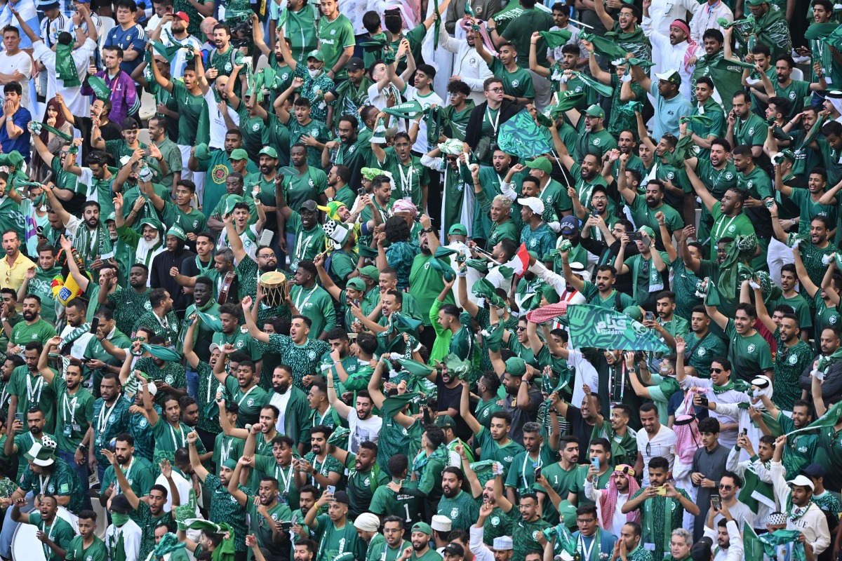 Saudi fans rejoice historic victory, thanks Qatar for support