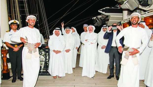 Shabab Oman II navy ship arrives in Qatar