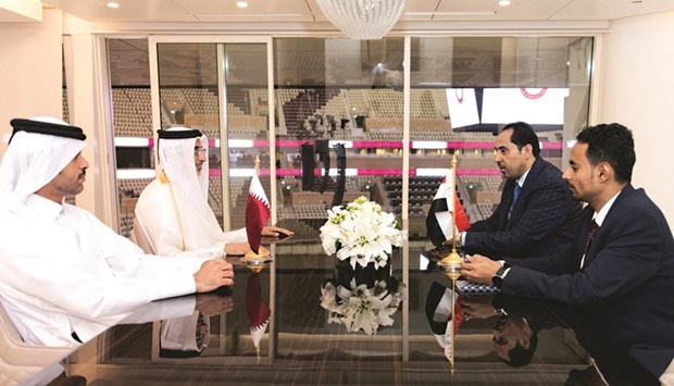 Sports minister meets Yemeni counterpart