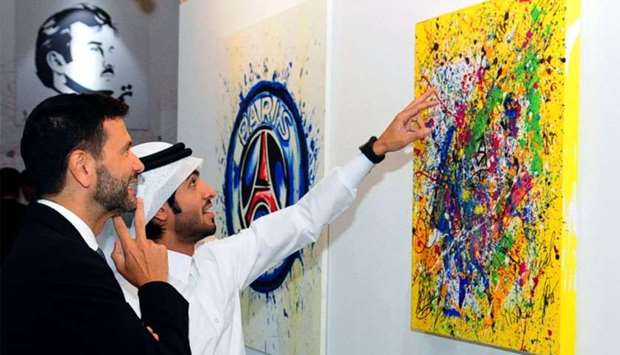 Tamim Al Majd artist showcases artworks