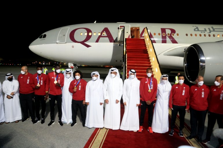 Team Qatar returns after Olympic glory