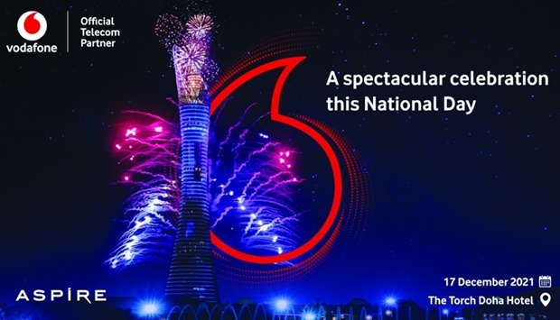 Vodafone Qatar partners with The Torch for QND fireworks event